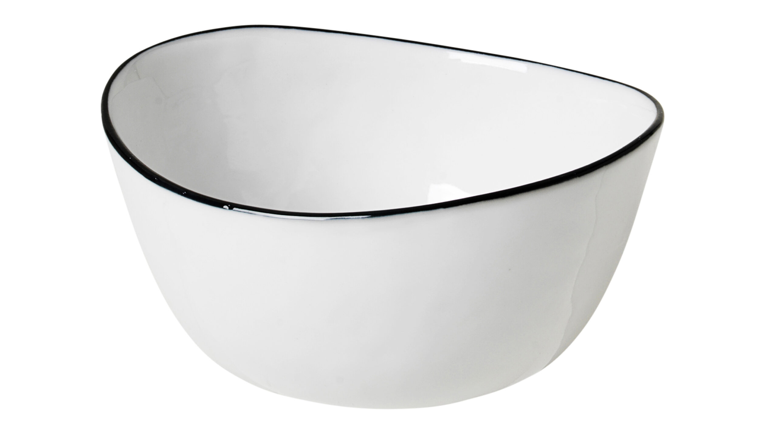 Broste Salt skál 10x11x5,5cm hvít m:rönd Broste Salt skál 10x11x5,5 cm - Image 1