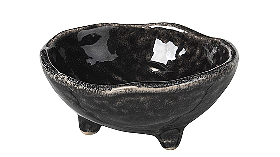Broste Nordic Coal skál m:3 fótum Broste Nordic Coal skál á fótum Ø8,5x3,5 cm - Image 1