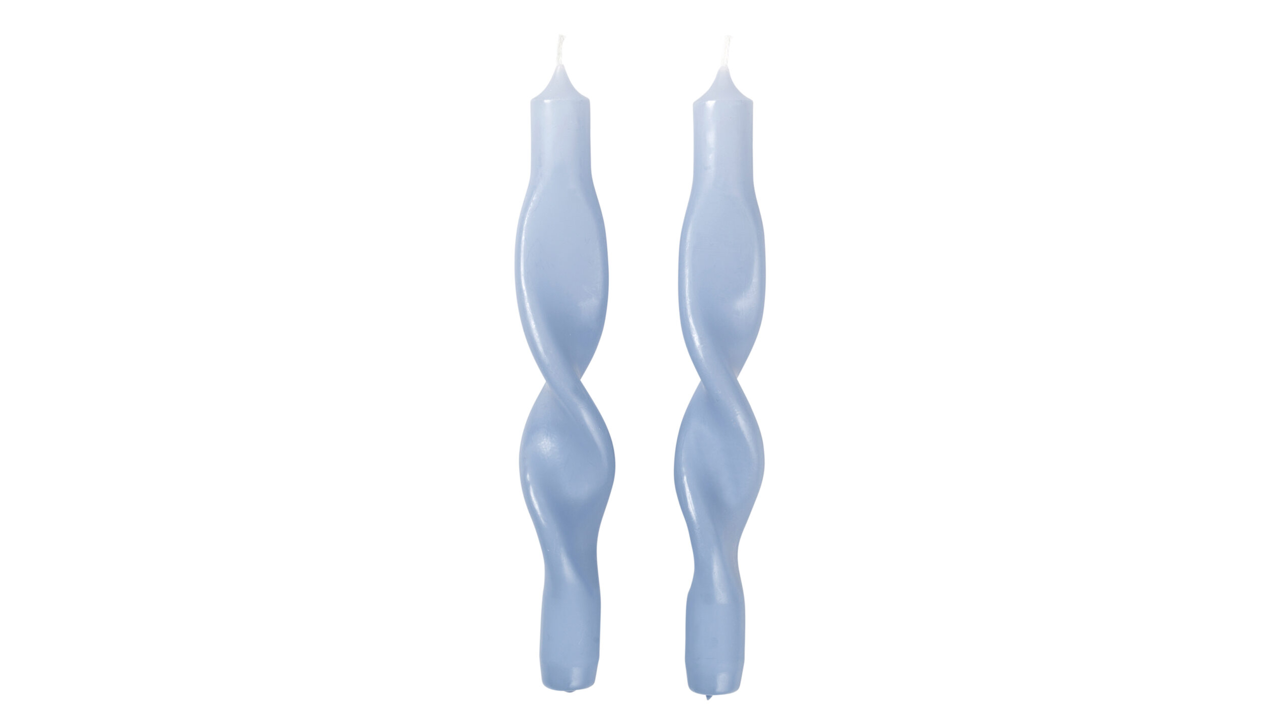 Broste Twist kerti s:2 ljósblátt Broste Twist kerti s/2 ljósblátt – mynd 1