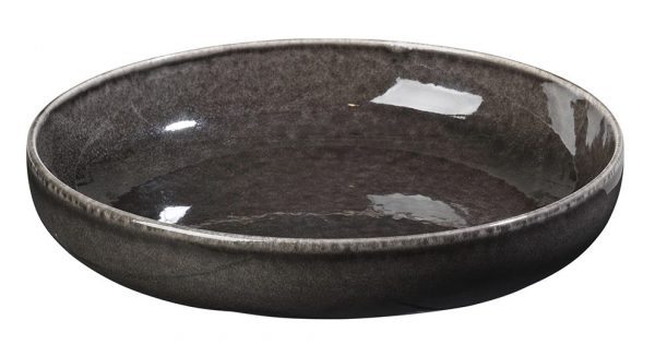 Broste Nordic Coal diskur 22,5xH4,8 cm Broste Nordic Coal skál Ø22,5x5 cm - Image 1