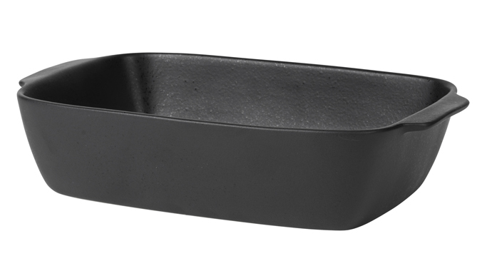 Broste Vig eldfast mót 33x20,5 Stoneware svart Broste Vig eldfast mót 33x20,5 Stoneware svart - Image 1