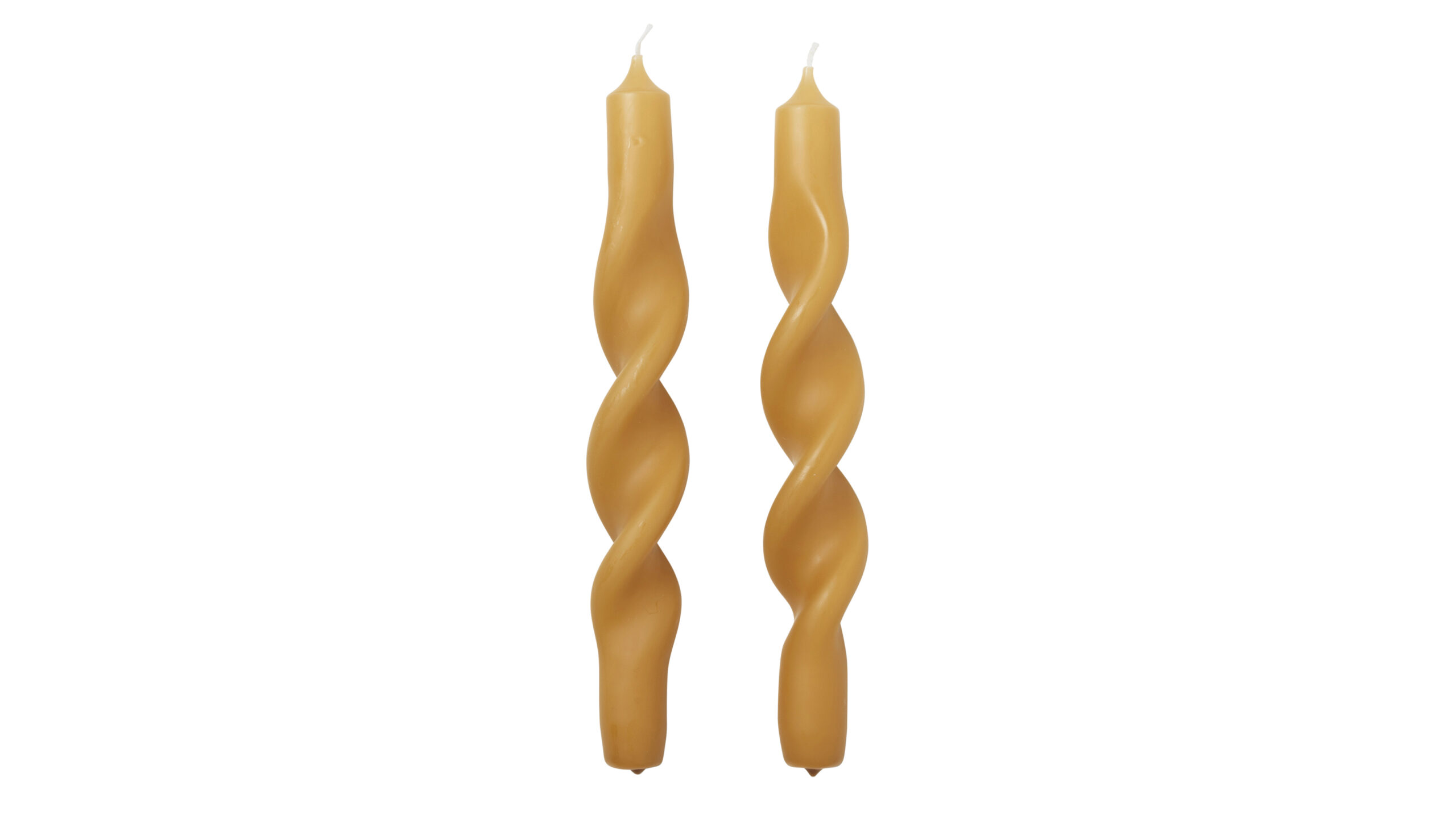 45800469 Broste Twist kerti s/2 honey – mynd 1