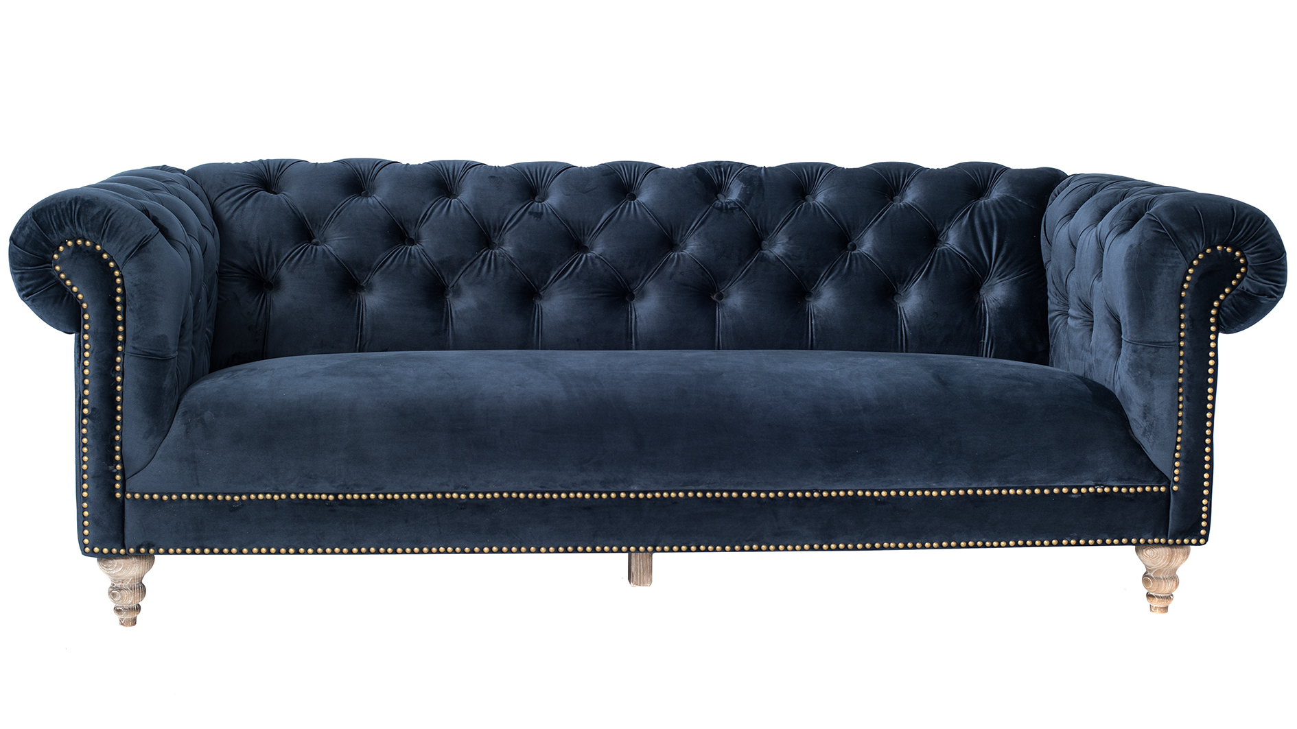 Andros sófi 3s Velvet Navy Andros sófi 3s Velvet Navy - Image 1