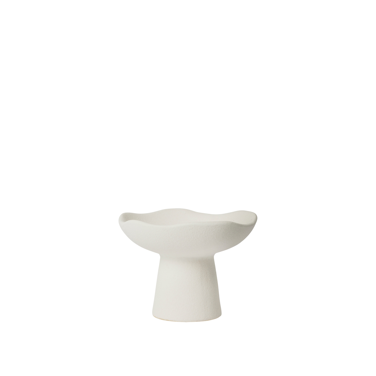 14463445 Broste Momo kertastjaki hvítur Ø12cm (1) Broste Momo kertastjaki hvítur Ø12cm – mynd 1