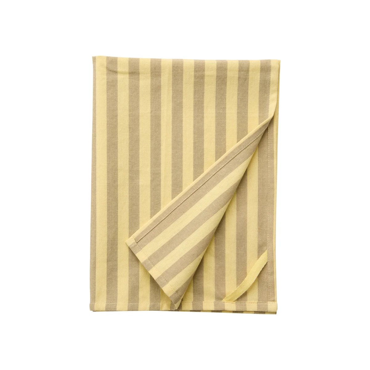 1447eda6-72d6-4f20-b962-8d3a0389ca8d.jpg Nordal Rafu viskastykki röndótt gult/beige - Image 1
