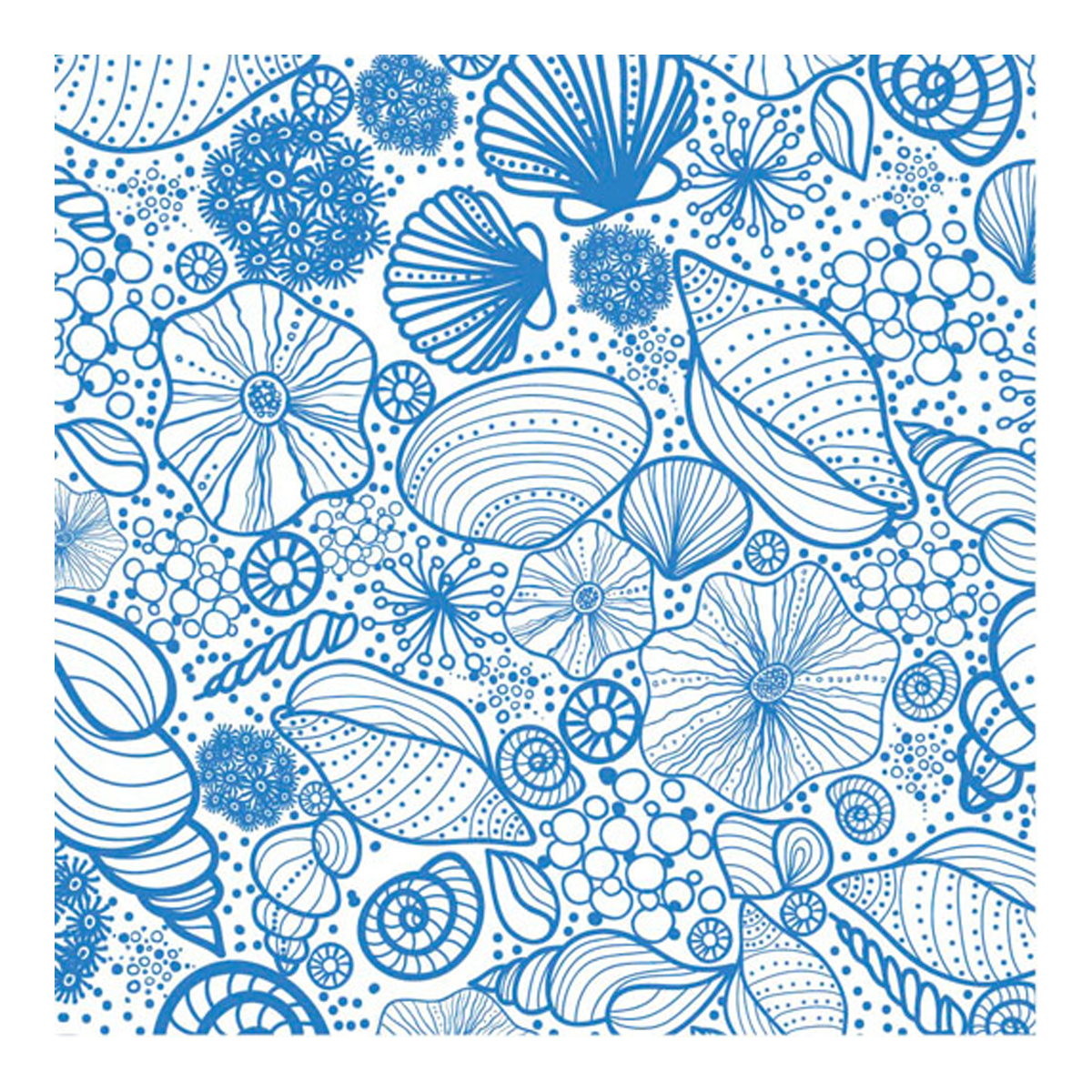 201829 Servíettur Seashell patt 33x33cm – mynd 1
