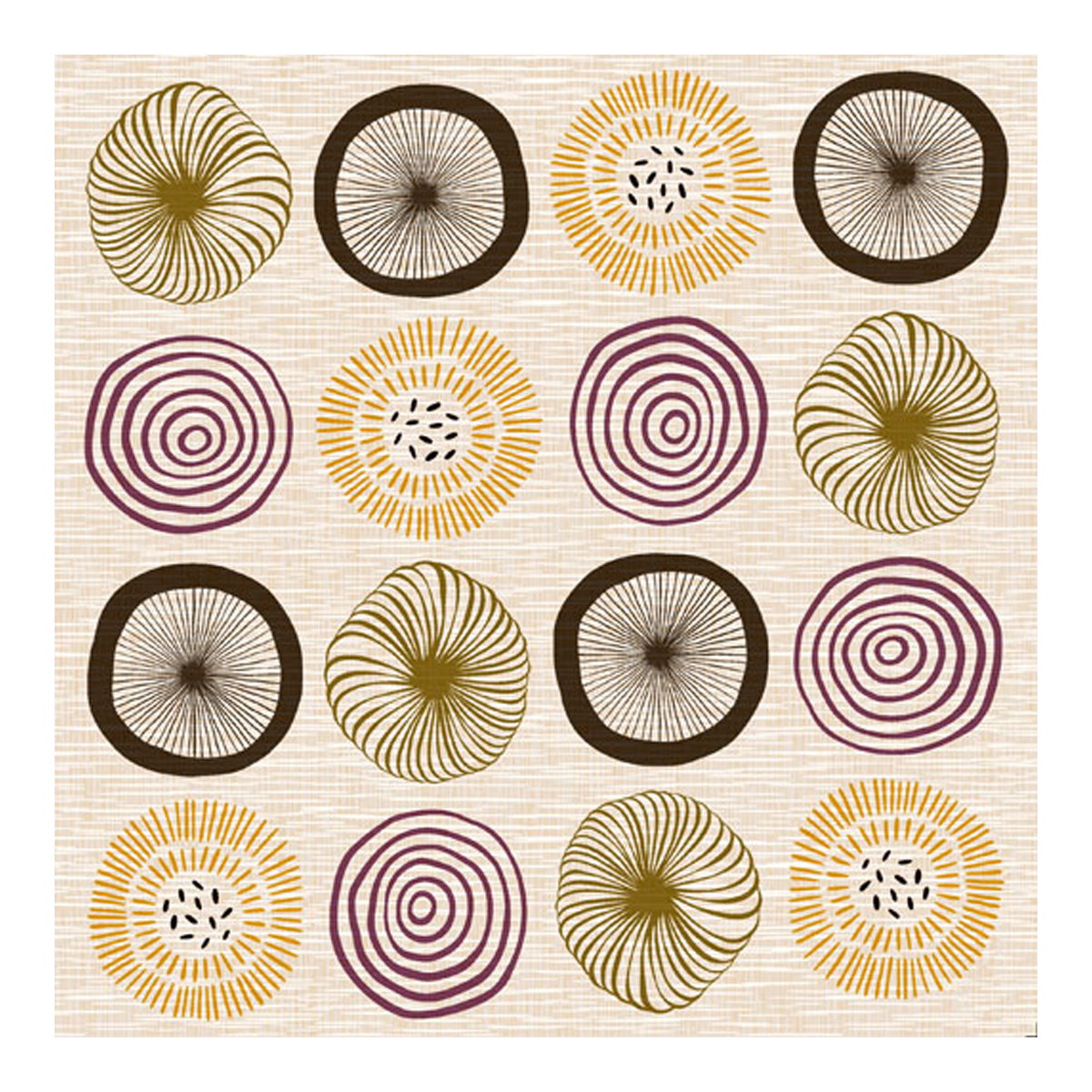 201843 Servíettur Forms of Nature 33x33cm – mynd 1