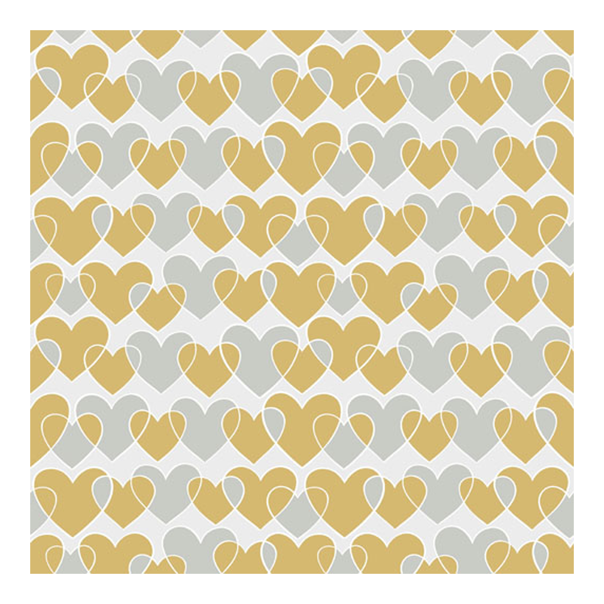 201872 Servíettur Endless Hearts 33x33cm – mynd 1