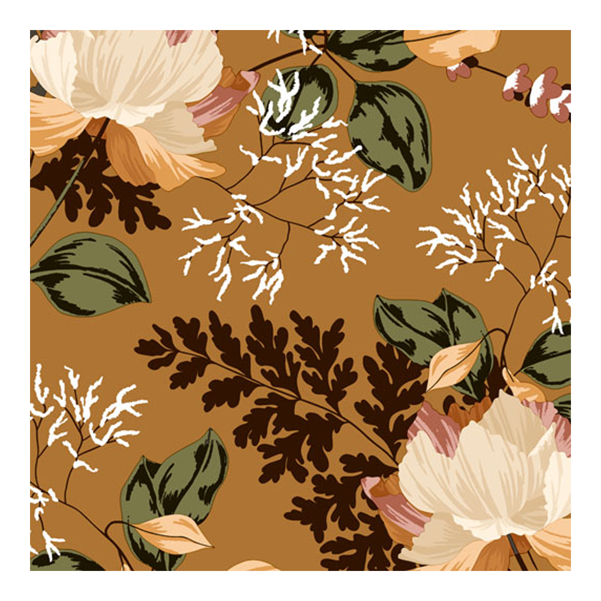 206164 Servíettur Heritage florals 33x33cm – mynd 1