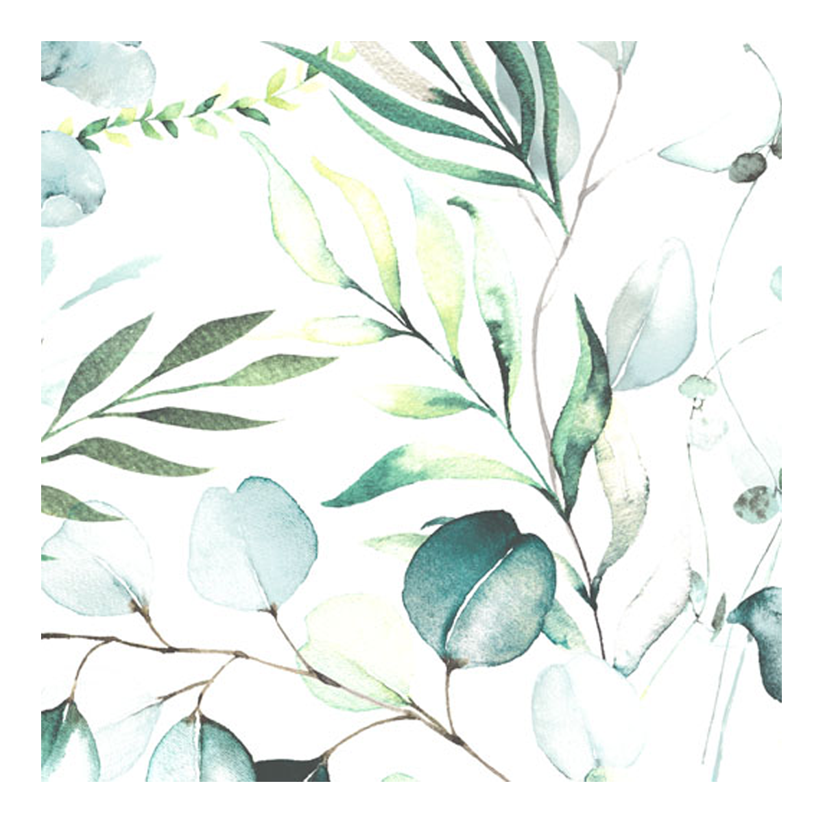 209836 Servíettur Eucalyptus white 33x33cm – mynd 1