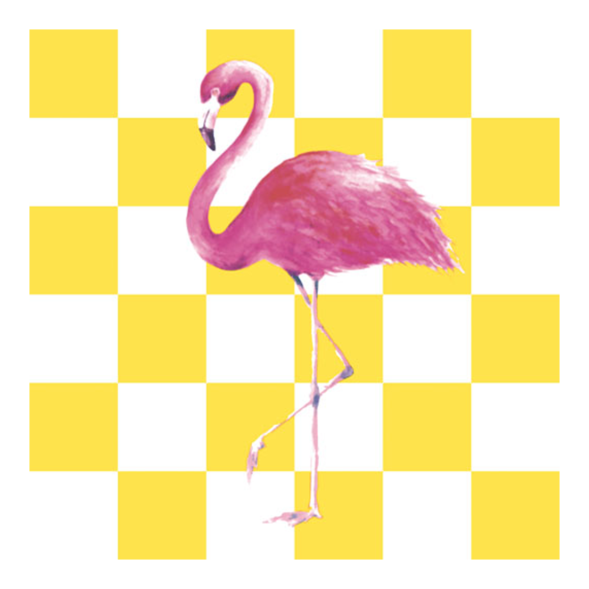 211968 Servíettur Flamingo trop 33x33cm – mynd 1