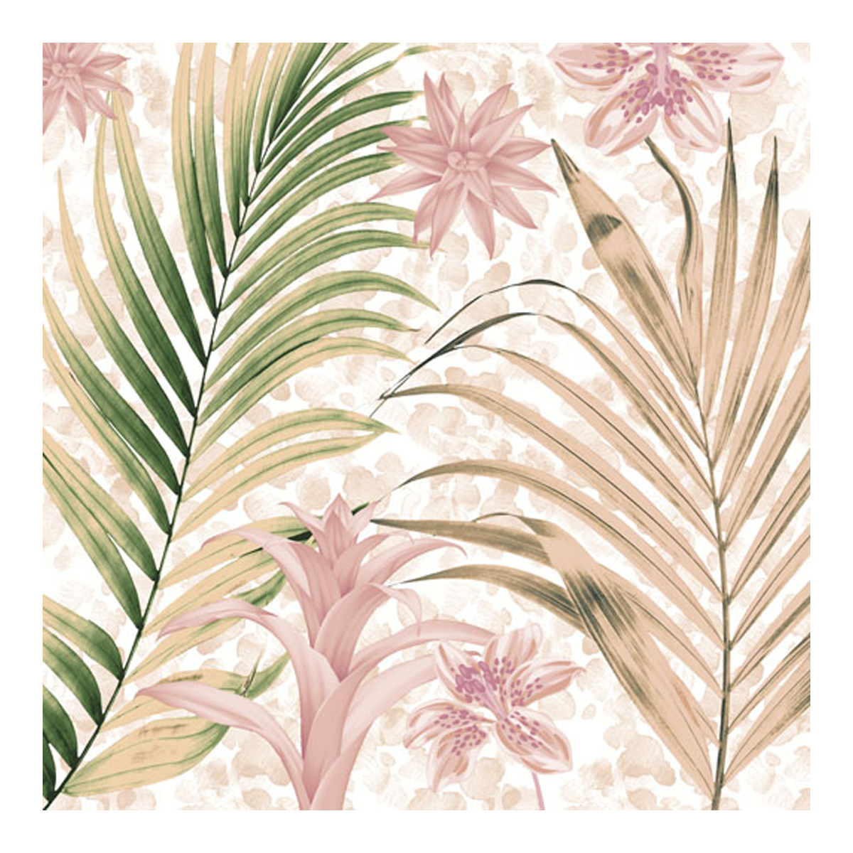 211984 Servíettur Wild palms 33x33cm – mynd 1