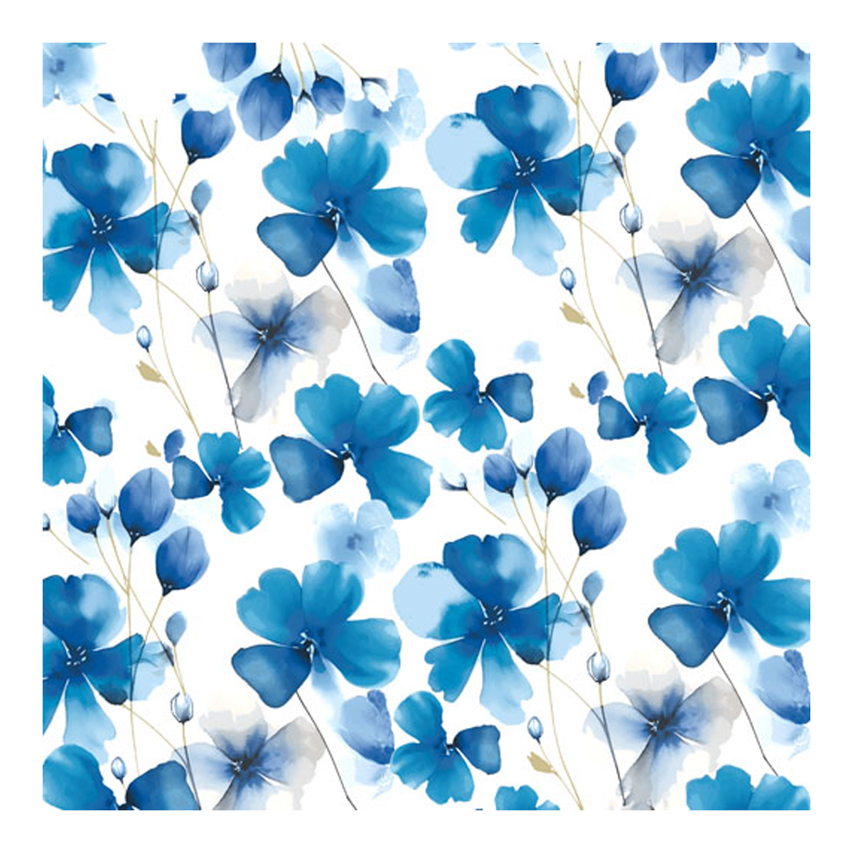 212012 Servíettur Everbloom blue 33x33cm – mynd 1