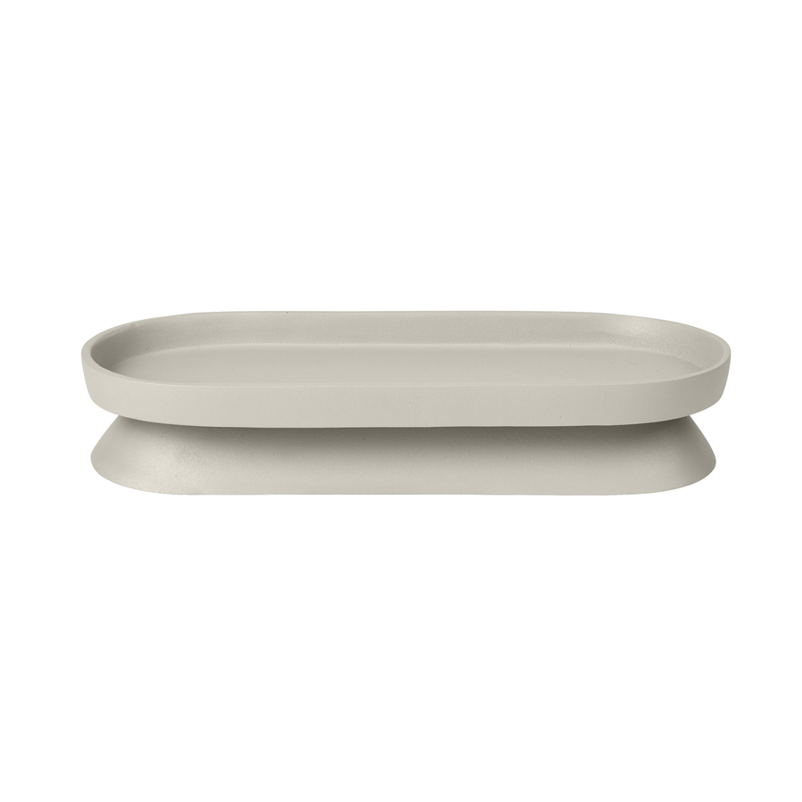 Broste Holger kertadiskur á fæti sand 31,5x13 71177697 Broste Holger kertadiskur á fæti sand 31,5x13 – mynd 1