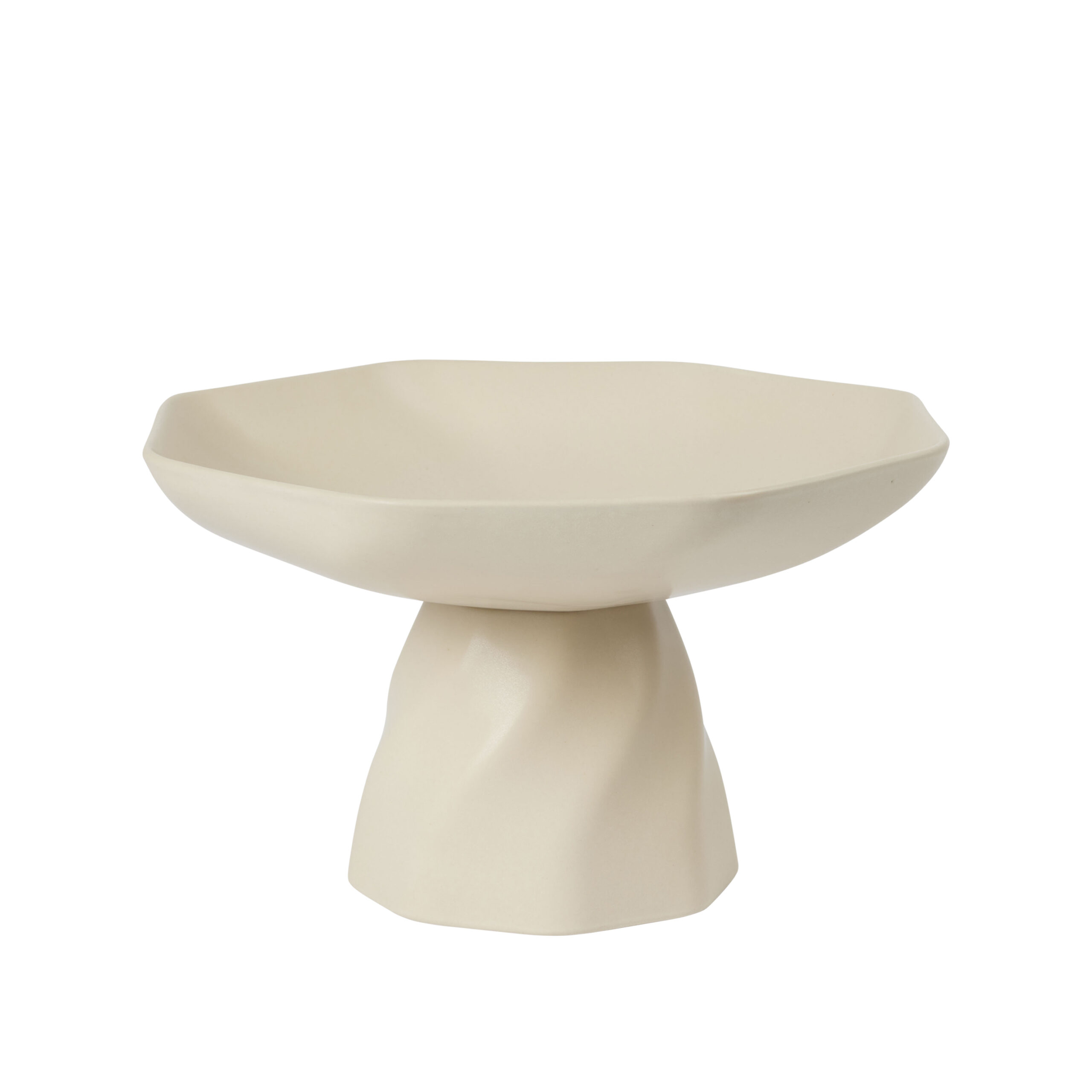 Broste Limfjord skál á fæti beige 14533493 Broste Limfjord skál á fæti beige – mynd 1