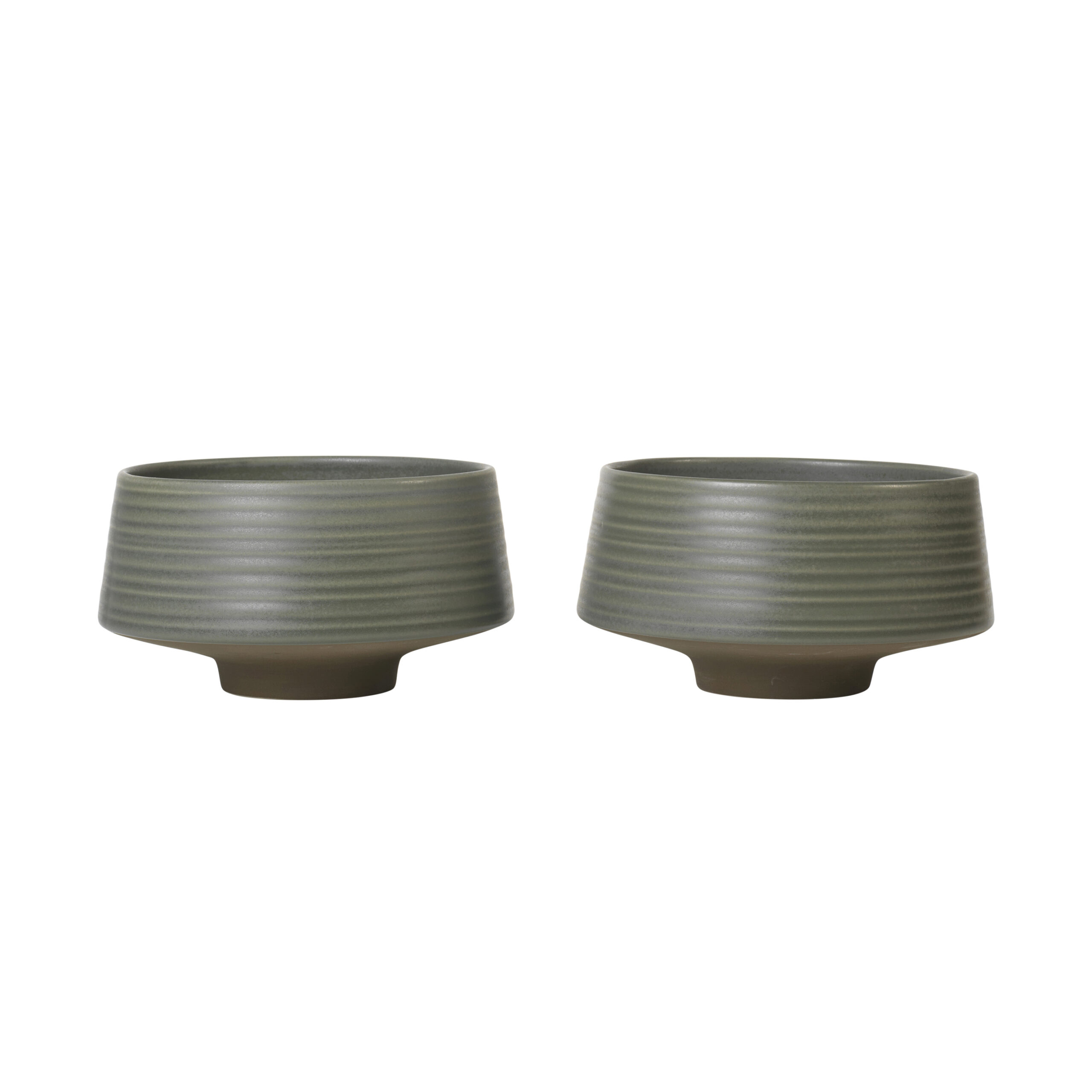 Broste Miko skálar s:2 Ø14cm grænar 14533540 Broste Miko skálar s/2 Ø14cm grænar – mynd 1