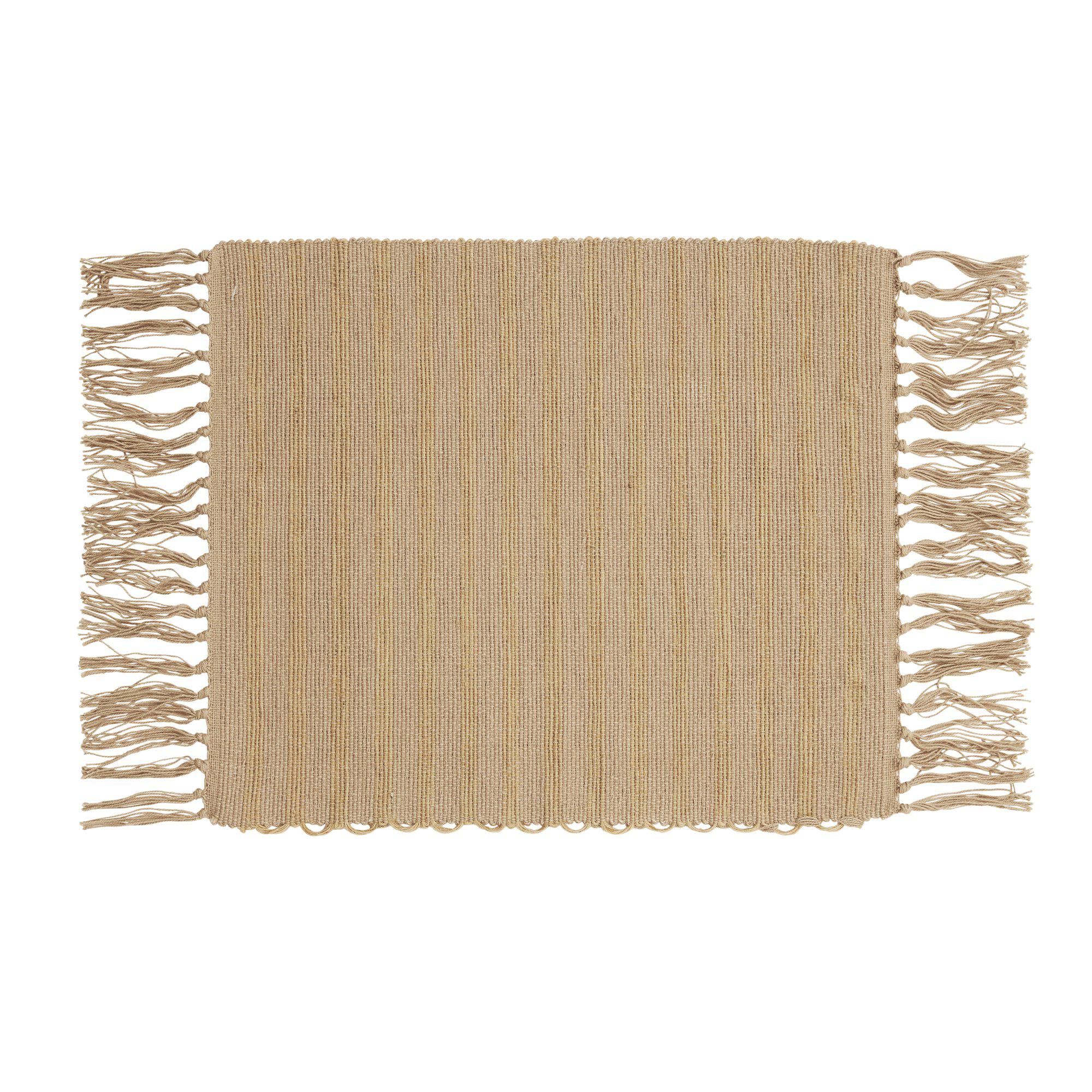 Jakobsdals Frangia diskamotta 30x35cm natural 2371812 Jakobsdals Frangia diskamotta 30x35cm natural – mynd 1