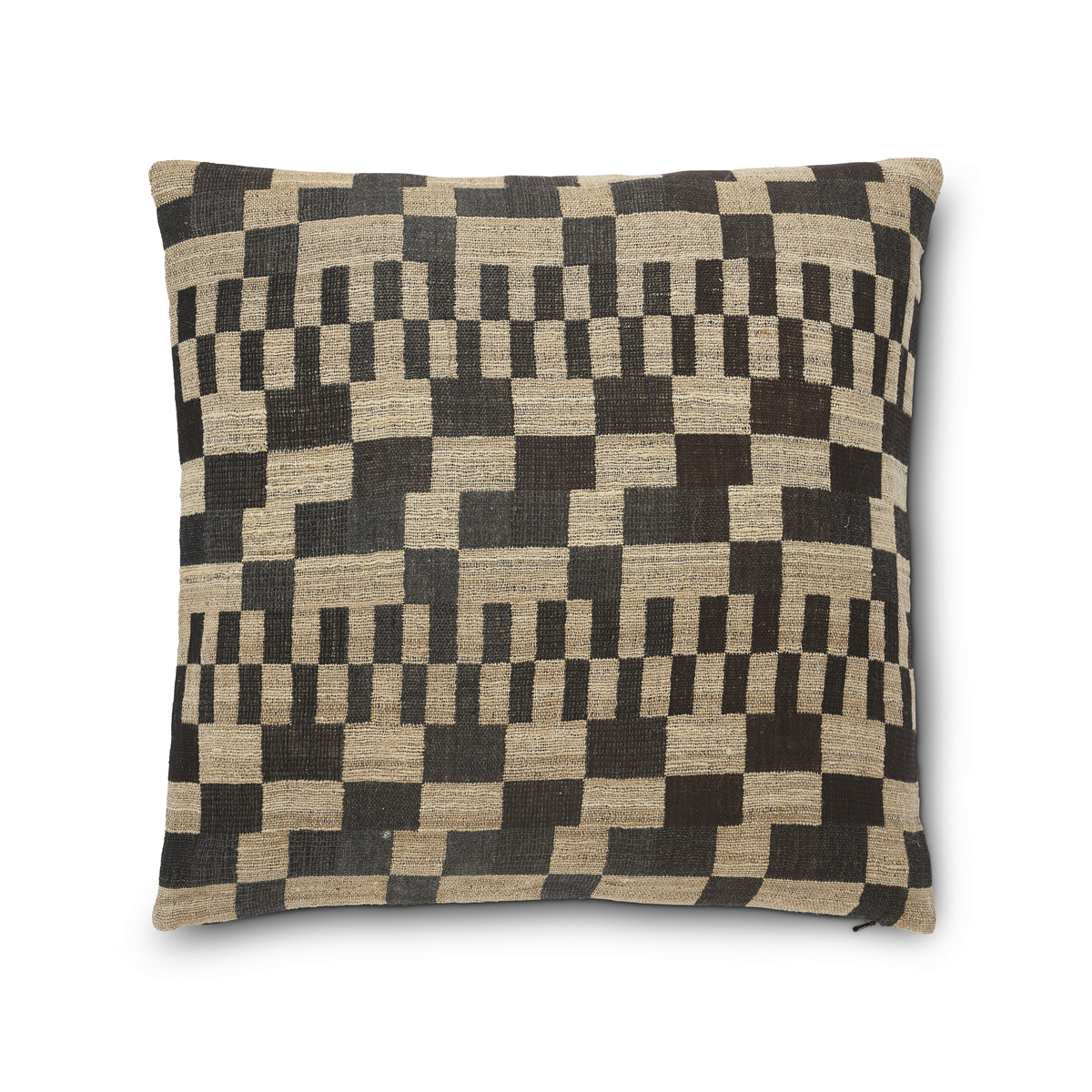N892416-02-00 Jakobsdals Delia púði 50x50cm svartur/beige – mynd 1