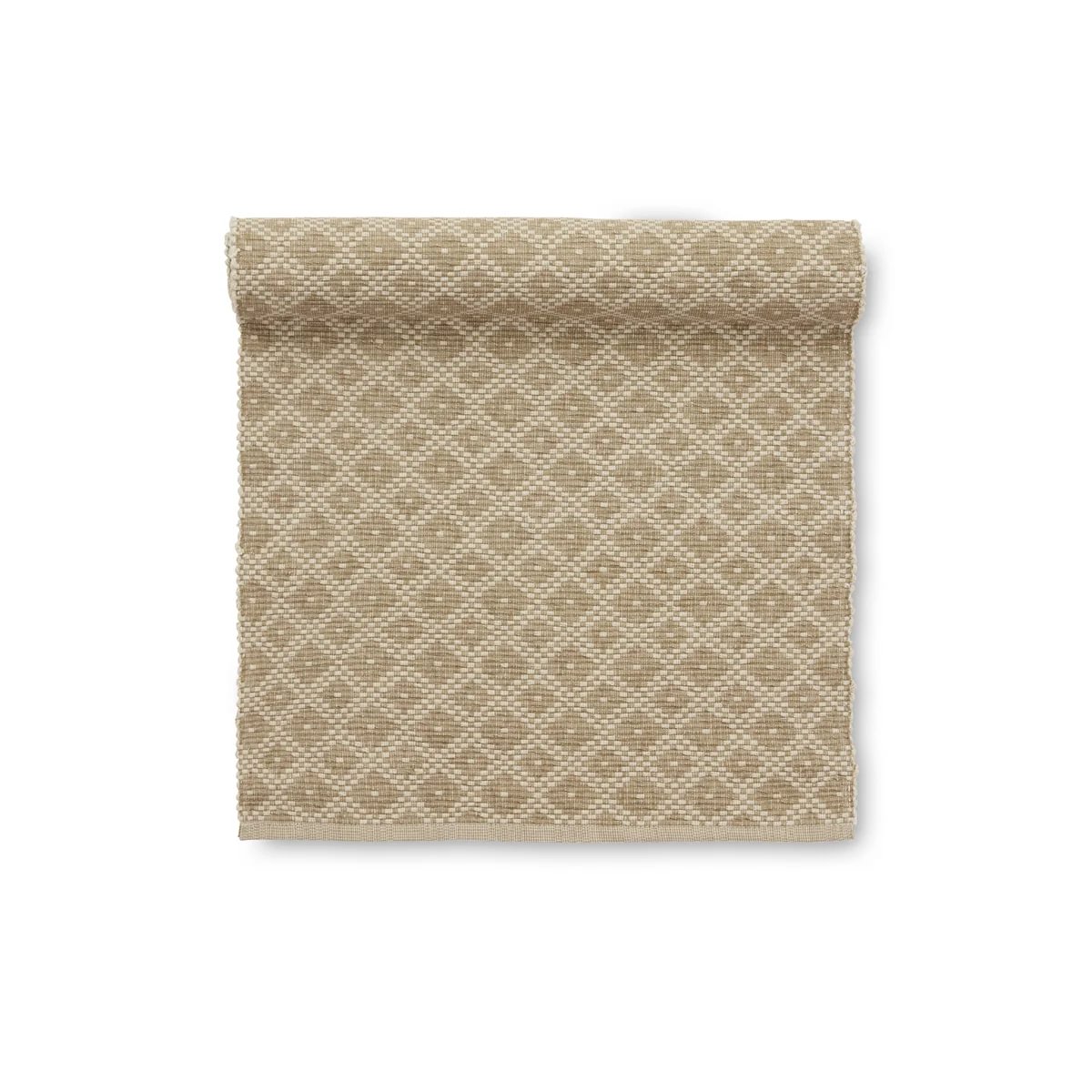2d41b1b7-8a53-42b6-85fb-fb14fbd94b66.jpg Jakobsdals Seretta löber 35x120cm beige m/mynstri - Image 1