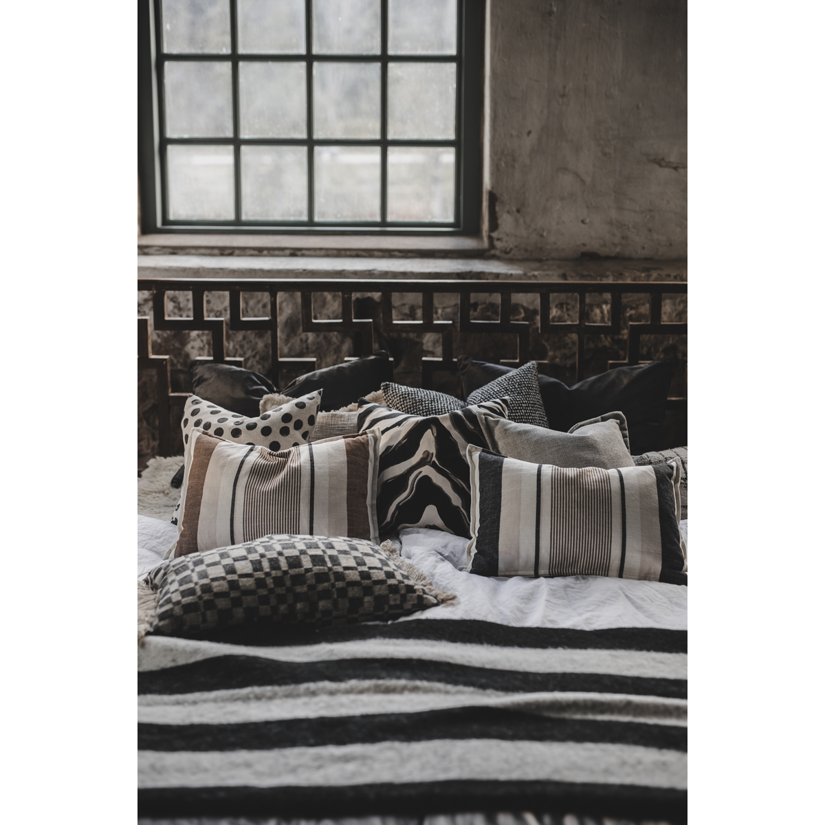 Jakobsdals Soft Chenille púði 50x50 chocolate – mynd 2