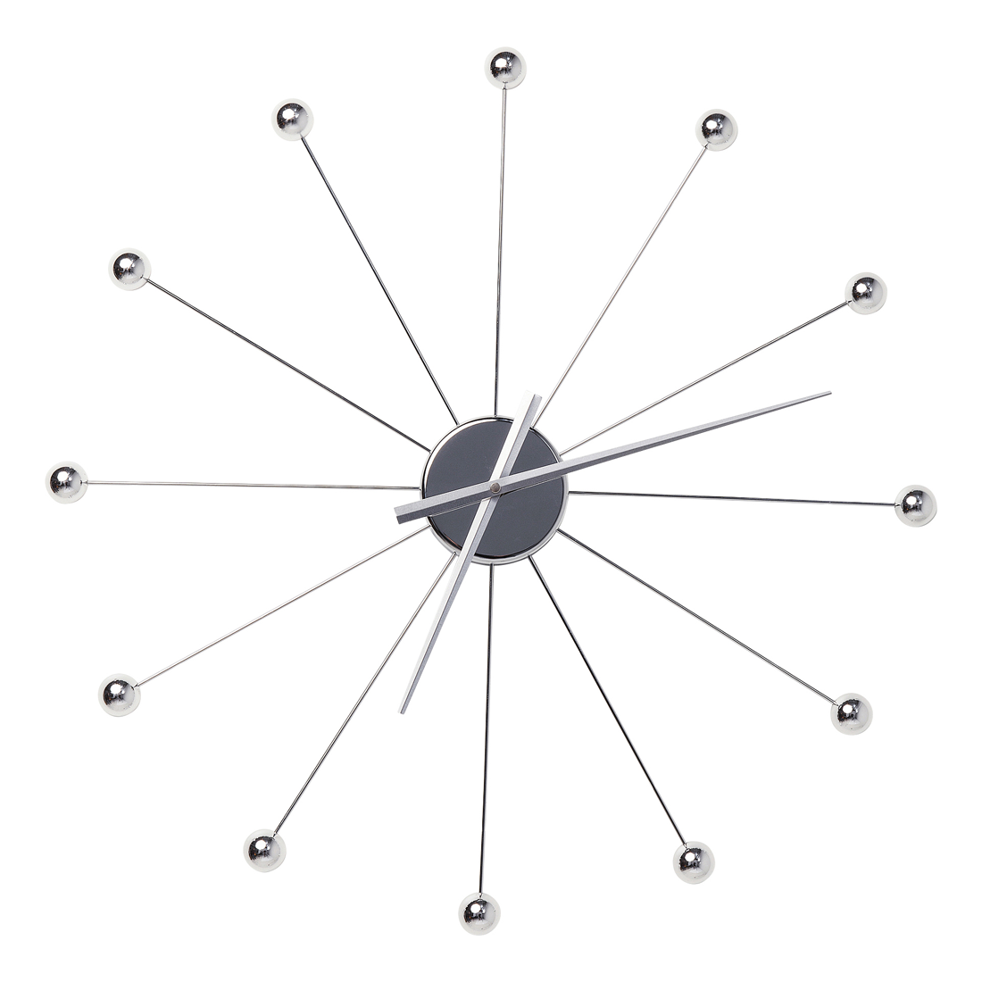 30200 Kare Clock Like Umbrella veggklukka króm 60cm (1) Kare Clock Like Umbrella veggklukka króm 60cm – mynd 1
