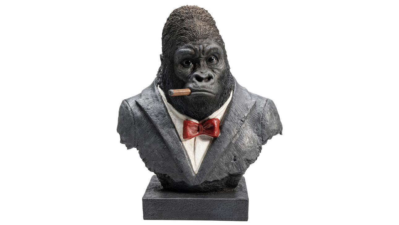 52875 Kare Smoking Gorilla stytta – mynd 1