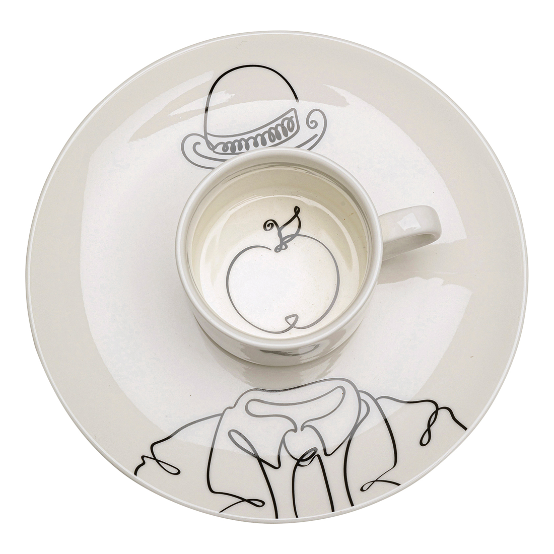 56351 Kare Favola apple bolli mundirskál (1) Kare Favola apple bolli m/undirskál – mynd 1