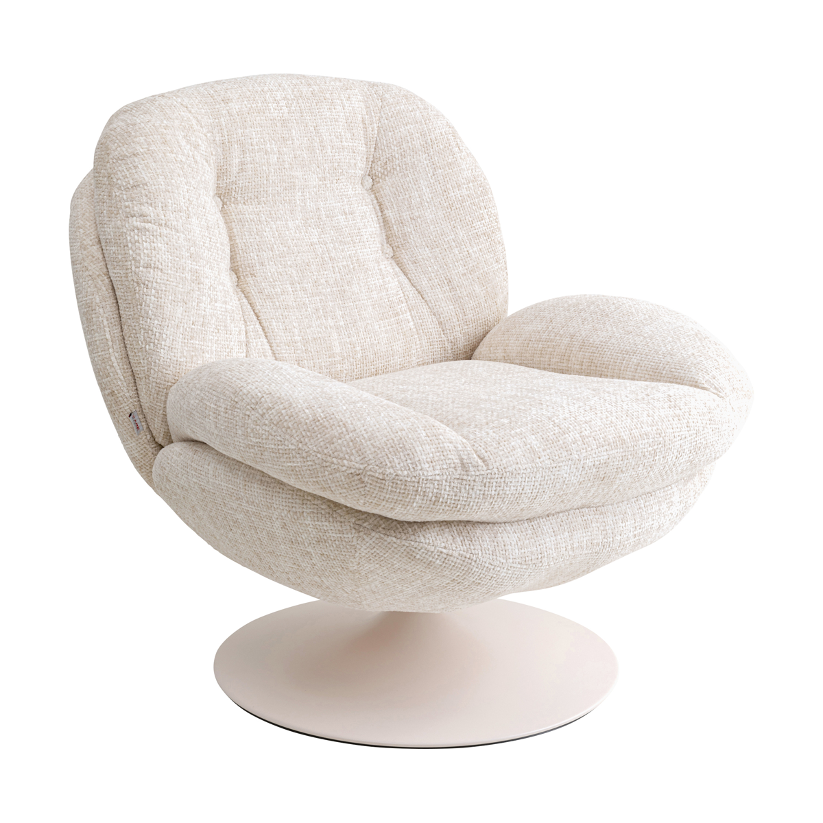 70800 Kare Cosy hægindastóll msnúningsfæti beige (1) Kare Cosy hægindastóll m/snúningsfæti beige – mynd 1