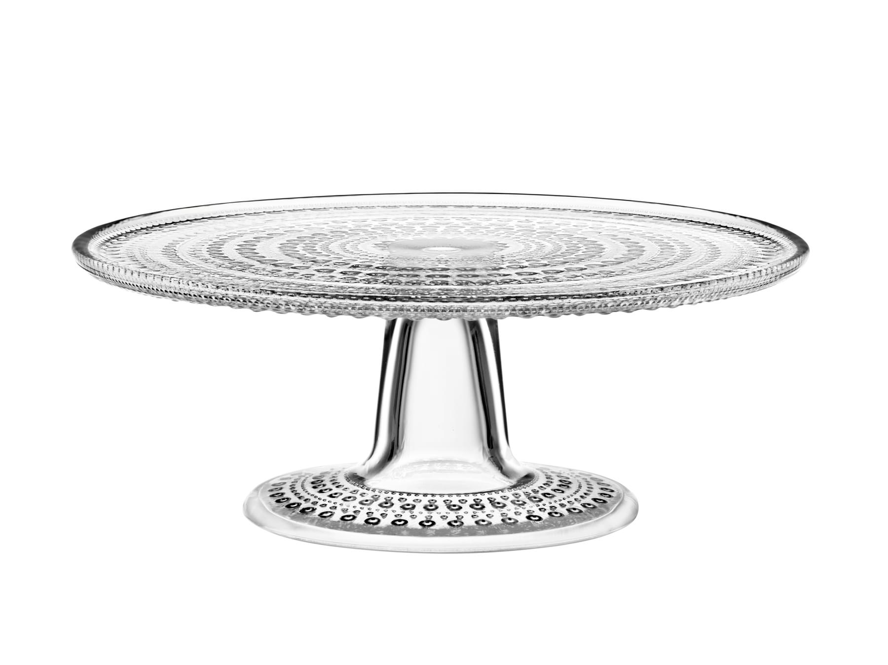 544d58ae-dd12-4276-baed-4c116b1a3f7d.jpg Iittala Kastehelmi tertudiskur á fæti 24cm glær – mynd 1
