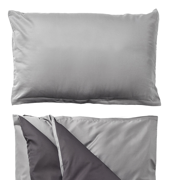 Dorma Home koddaver Tvílit ljós_dökkgrá Dorma Home Pillowcase Dobble Grey color 65x65 – mynd 1