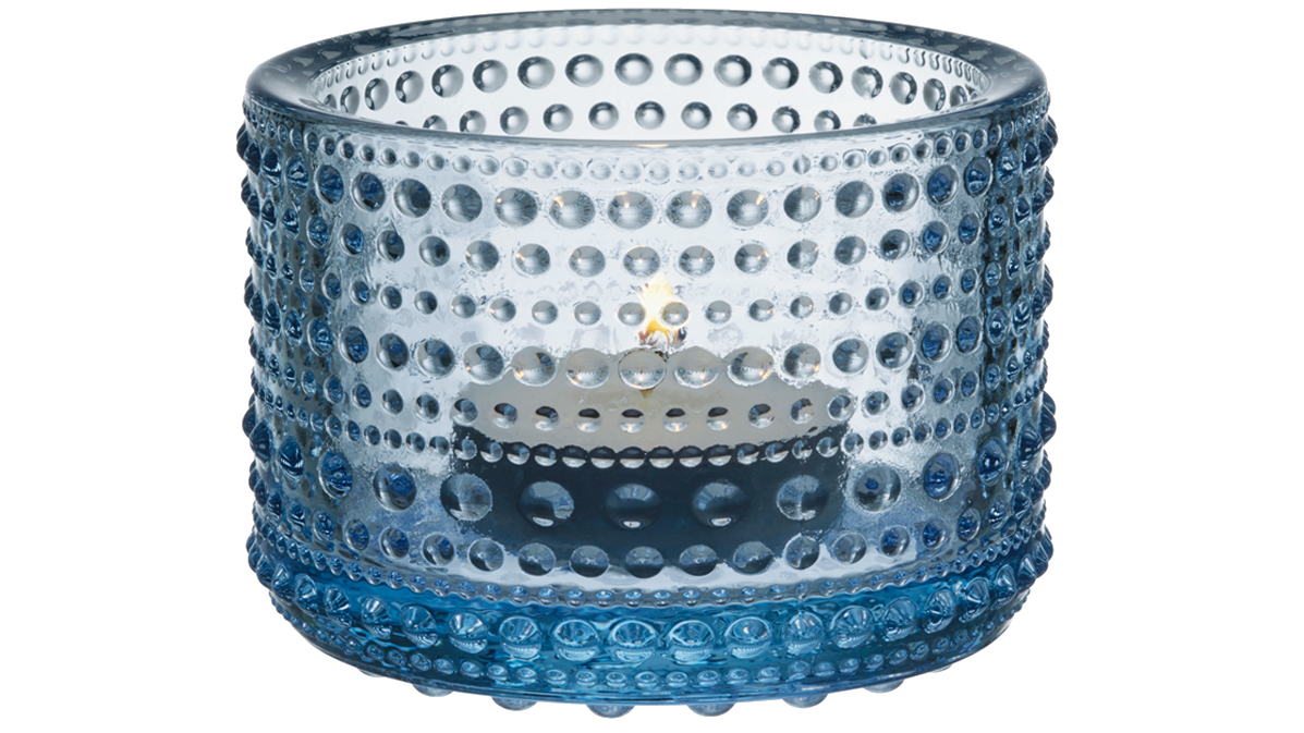 Iittala Kastehelmi kertastjaki 6,4cm Aqua Iittala Kastehelmi kertastjaki 6,4cm Aqua – mynd 1