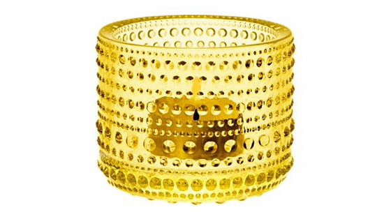Iittala Kastehelmi kertastjaki 6,4cm Lemon Iittala Kastehelmi kertastjaki 6,4cm Lemon – mynd 1