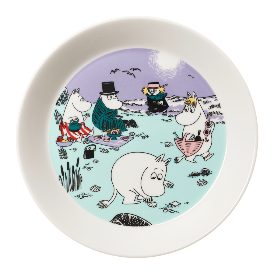 Iittala Moomin diskur 19cm Beach day MOO1076299 Iittala Moomin diskur 19cm Beach day – mynd 1