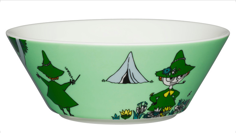 Iittala Moomin djúp skál 15cm Snufkin Green Moomin djúp skál 15cm Snufkin Green – mynd 1