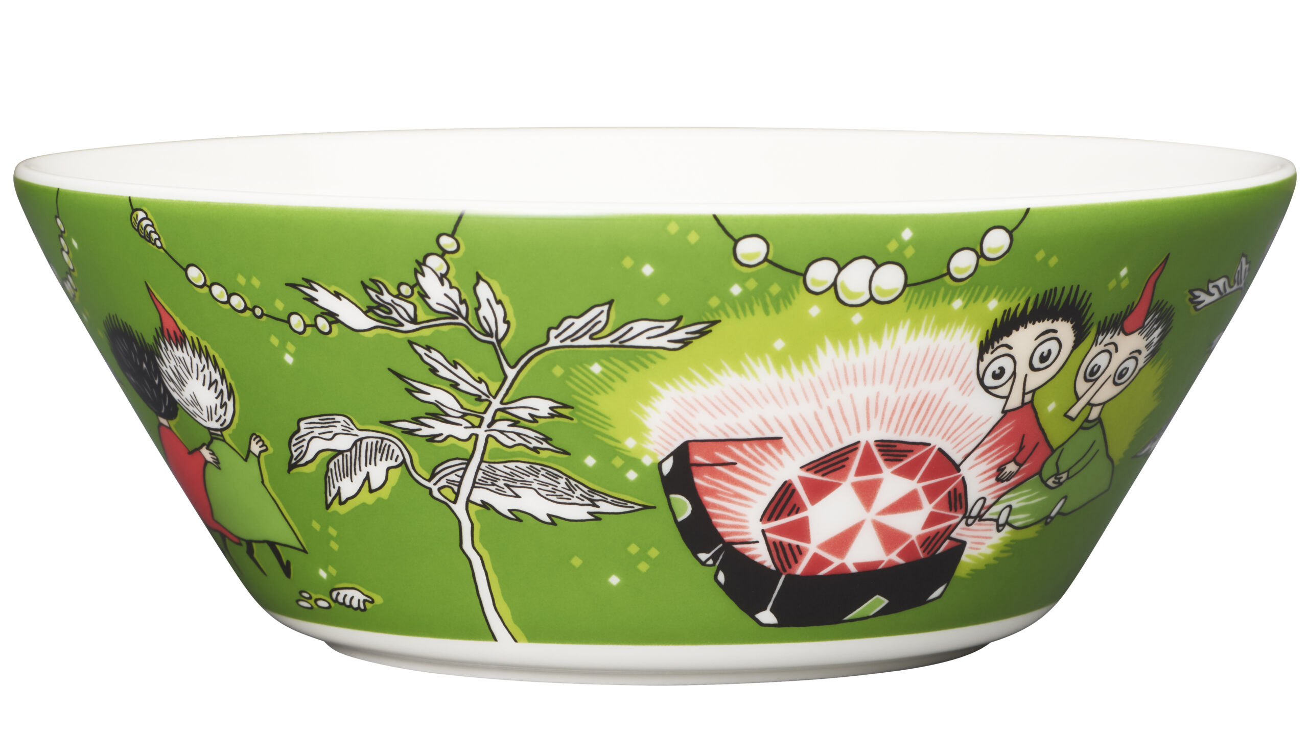 Iittala Moomin djúp skál 15cm Thingumy&Bob Green Moomin djúp skál 15cm Thingumy&Bob Green – mynd 1
