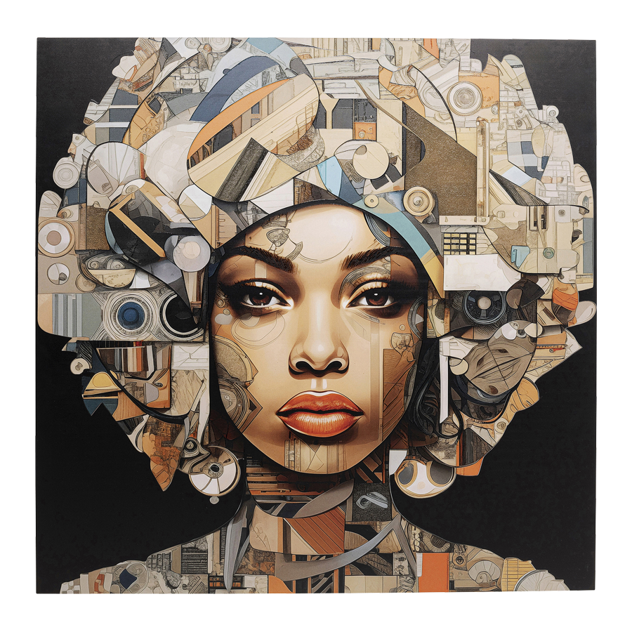 Kare Art Geo Women 3D mynd 120x120cm 56579 Kare Art Geo Women 3D mynd 120x120cm – mynd 1
