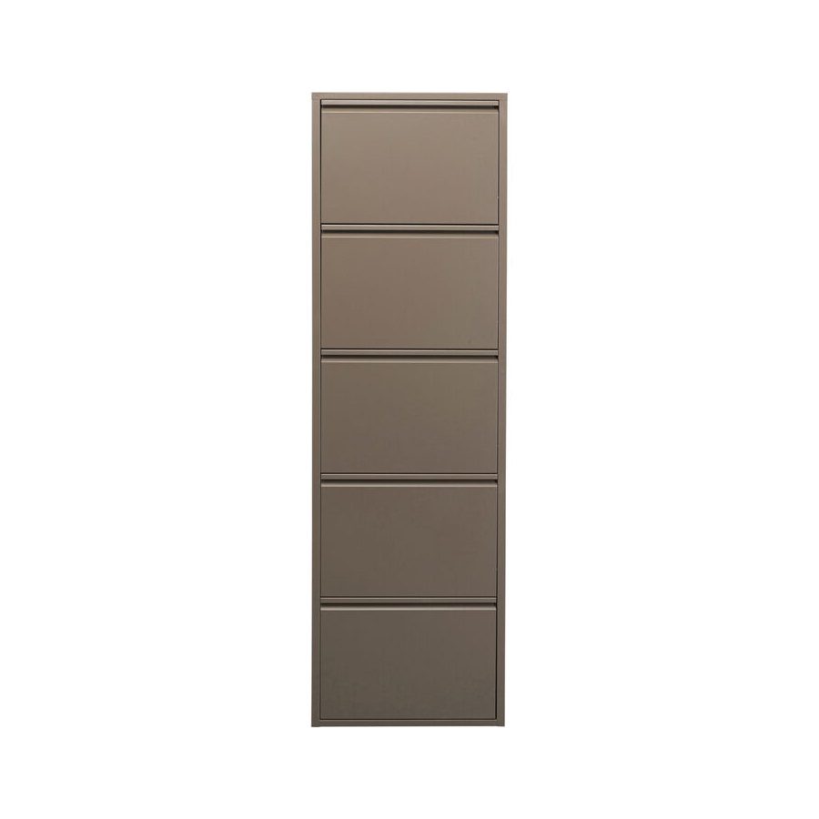 Kare Caruso skóskápur m:5 hillum taupe 88012 Kare Caruso skóskápur m/5 hillum taupe – mynd 1