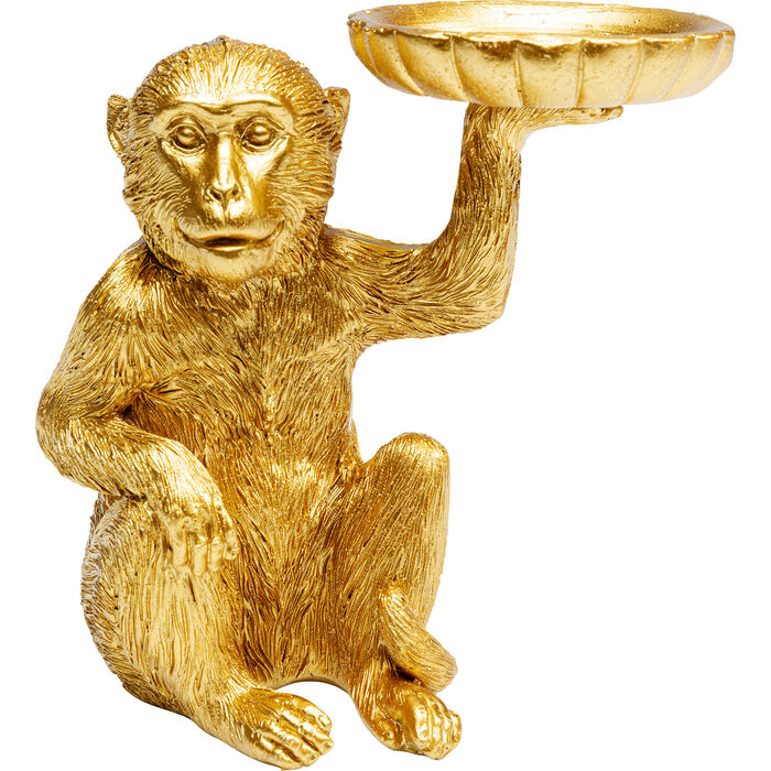 Kare Monkey kertastjaki gylltur 53491K Kare Monkey kertastjaki gylltur – mynd 1