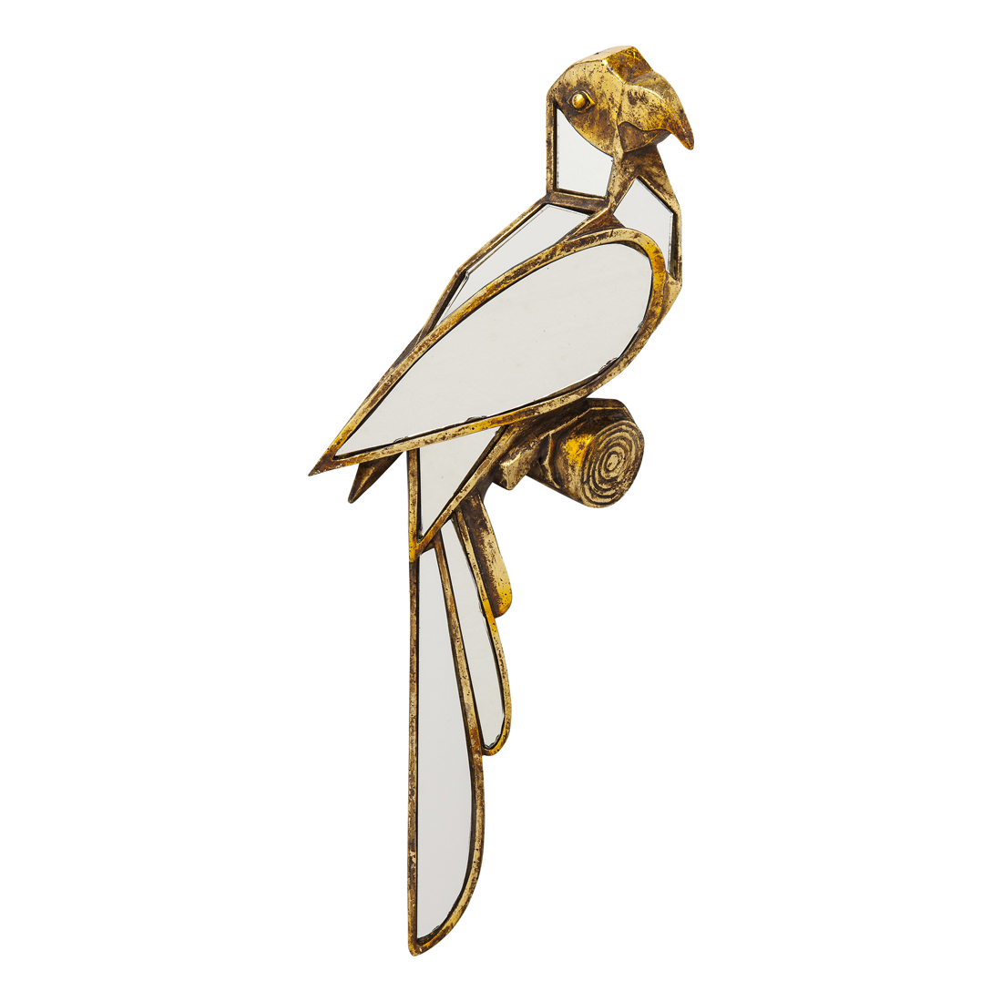 Kare Parrot spegill gylltur 15x43cm 51219 (1) Kare Parrot spegill gylltur 15x43cm – mynd 1