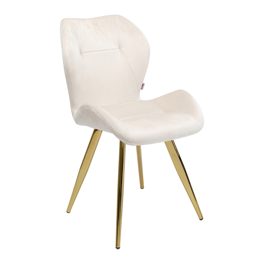 Kare Viva borðstofustóll úr flaueli beige 86066 Kare Viva borðstofustóll úr flaueli beige – mynd 1