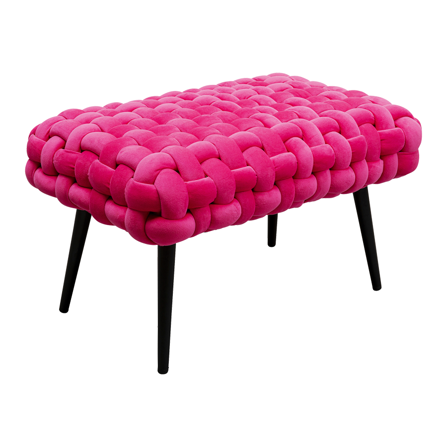 Kare Weave bekkur bleikur 66cm 87996 Kare Weave bekkur bleikur 66cm – mynd 1