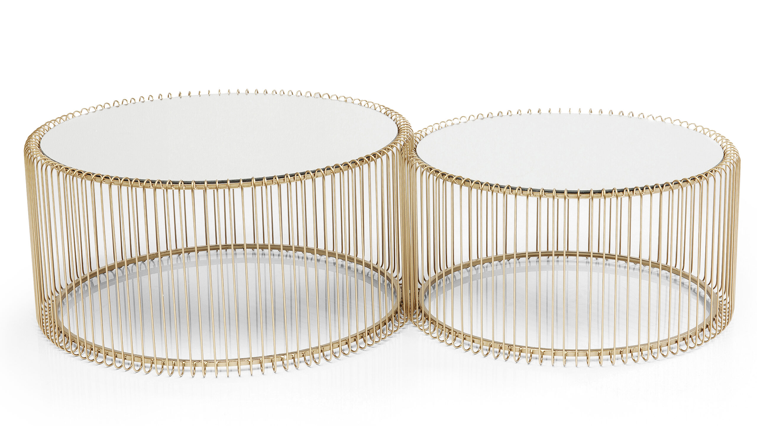 Kare Wire Brass sófaborð S:2 Kare Wire Brass sófaborð S/2 – mynd 1